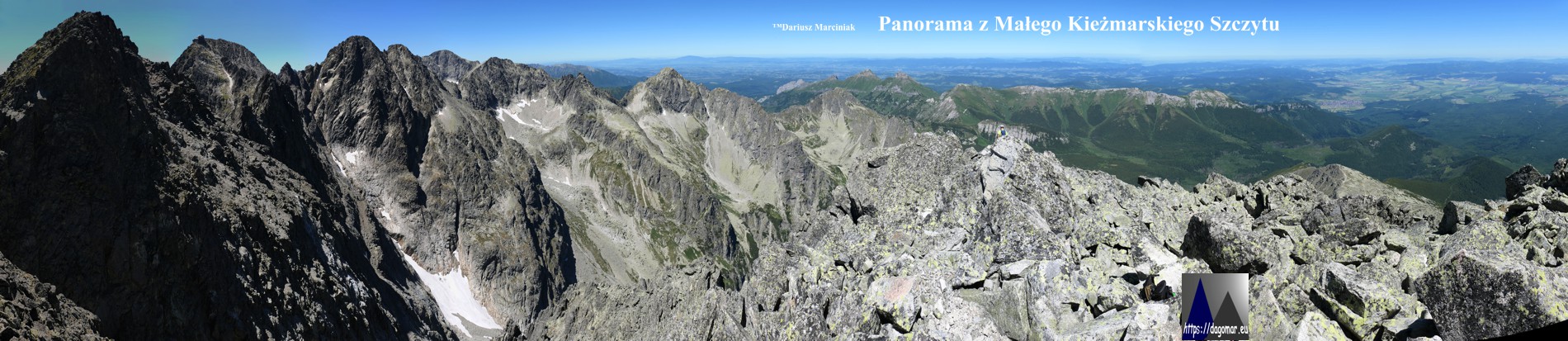 panorama z Małego Kieżmarskiego Szczytu